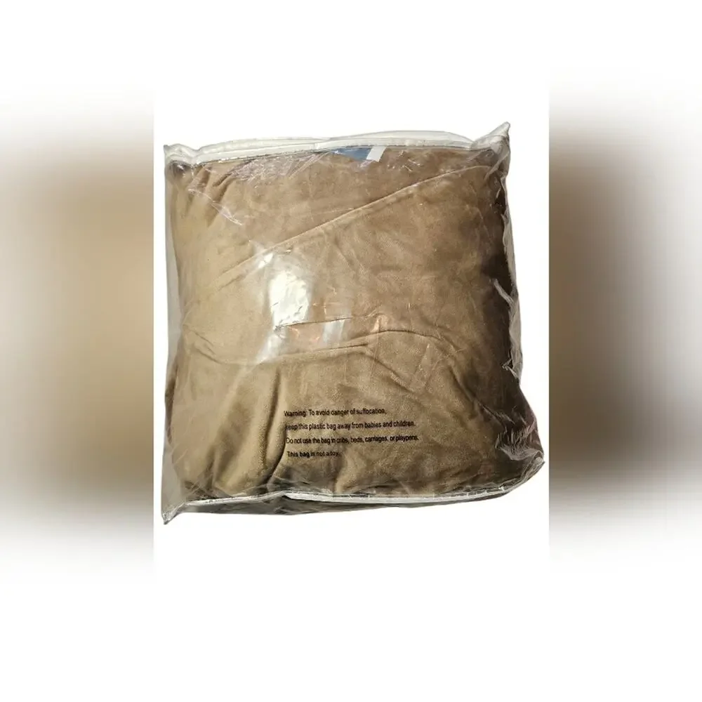 NWT H. Versailtex Brown Velvet Furniture Cover, 2 Piece, Never Used Or Opened.